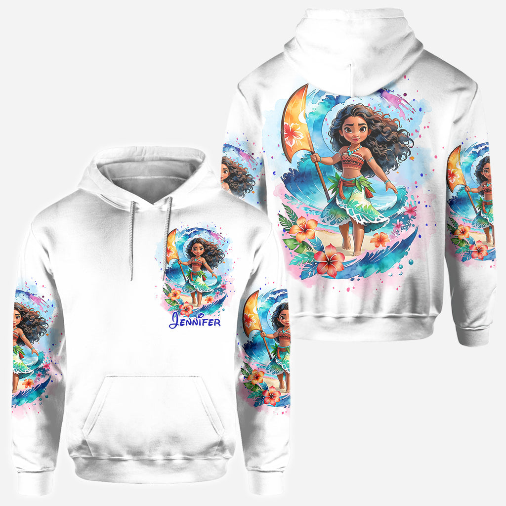 Personalized All Over Shirt with Sea Blossom Design for Women All Over Shirt GradoCreations