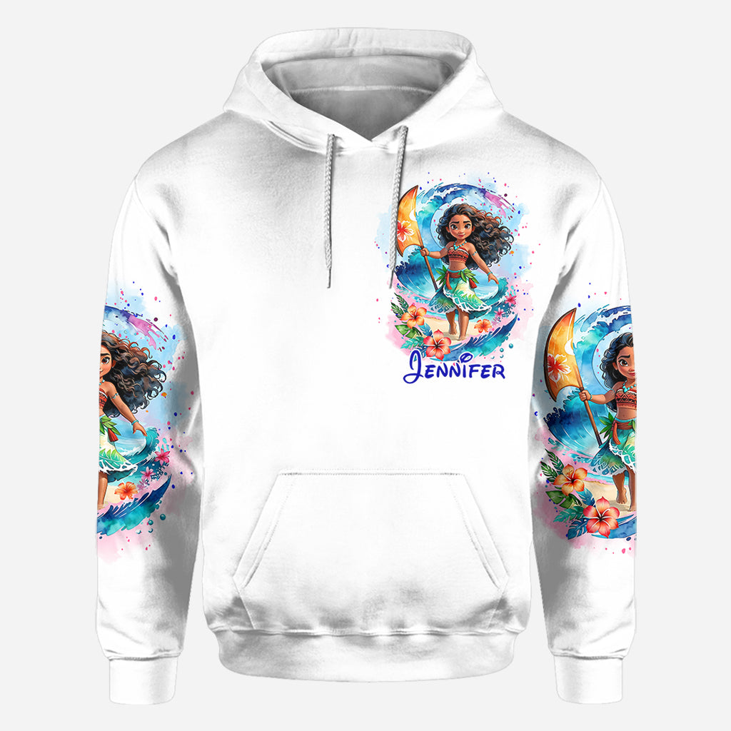 Personalized All Over Shirt with Sea Blossom Design for Women All Over Shirt GradoCreations
