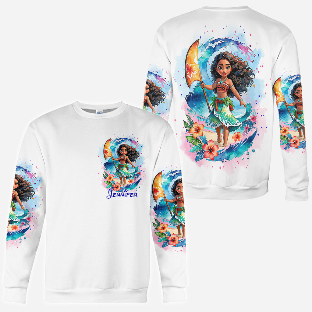 Personalized All Over Shirt with Sea Blossom Design for Women All Over Shirt GradoCreations