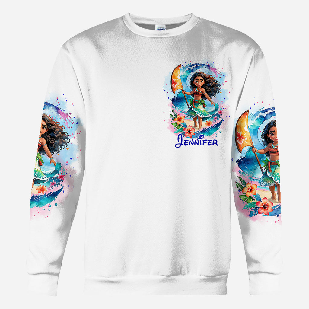 Personalized All Over Shirt with Sea Blossom Design for Women All Over Shirt GradoCreations
