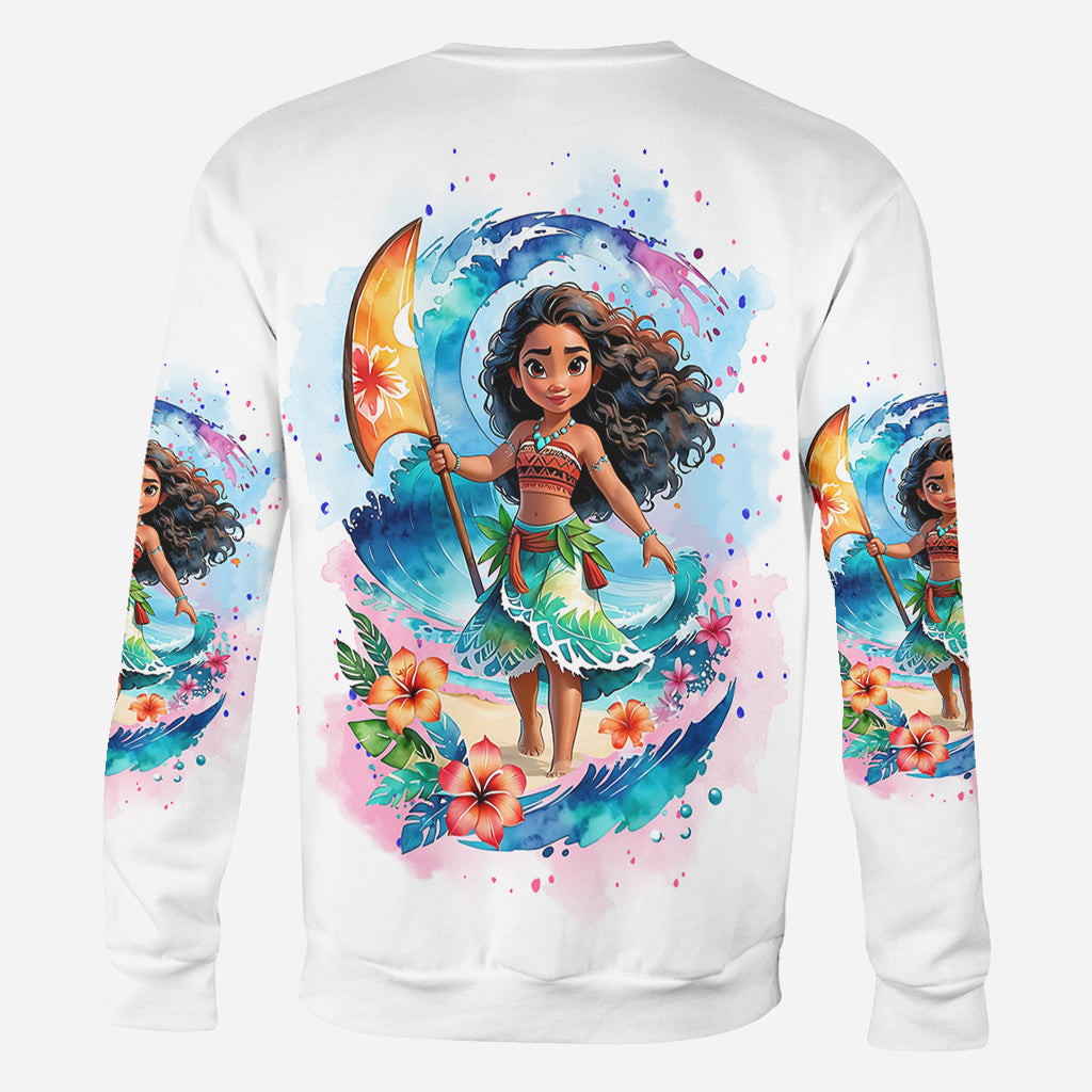 Personalized All Over Shirt with Sea Blossom Design for Women All Over Shirt GradoCreations
