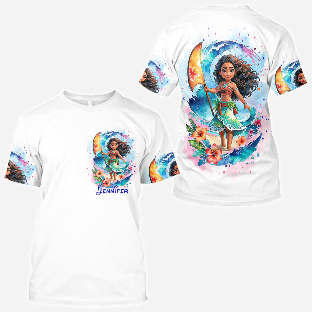 Personalized All Over Shirt with Sea Blossom Design for Women All Over Shirt GradoCreations