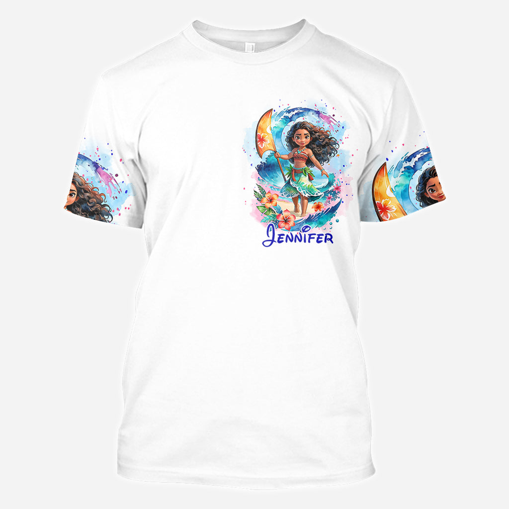 Personalized All Over Shirt with Sea Blossom Design for Women All Over Shirt GradoCreations