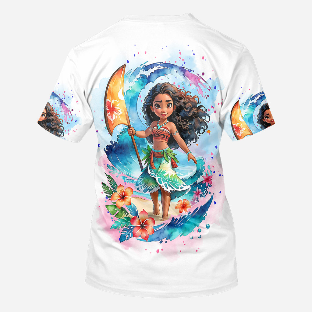 Personalized All Over Shirt with Sea Blossom Design for Women All Over Shirt GradoCreations
