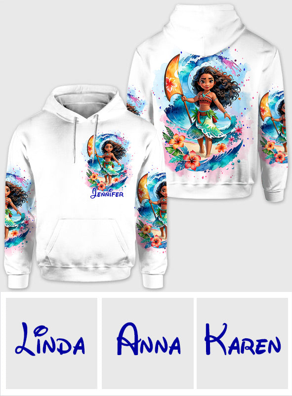 Personalized All Over Shirt with Sea Blossom Design for Women All Over Shirt GradoCreations