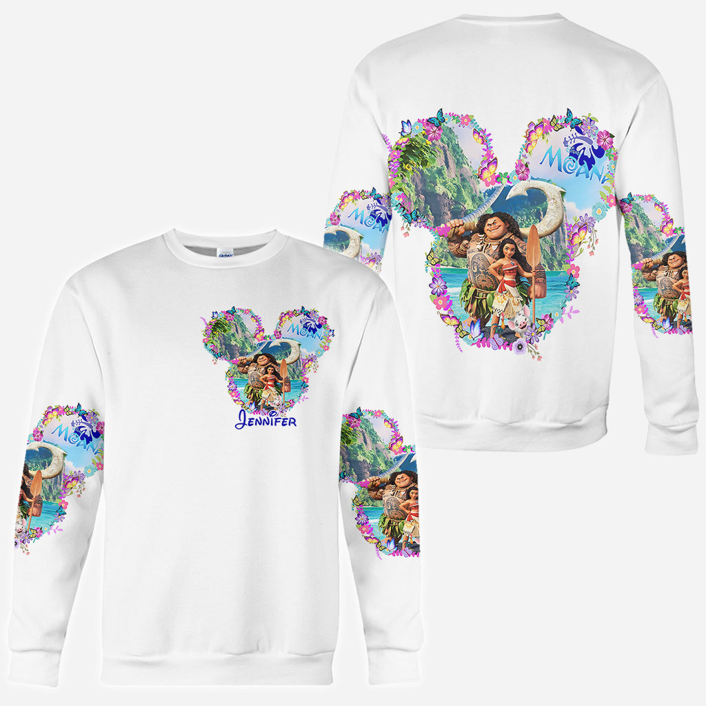 Personalized Moana All Over Shirt Custom Name Gift Idea All Over Shirt GradoCreations