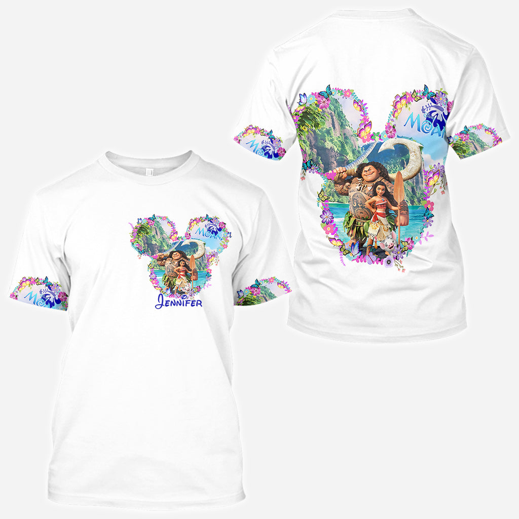 Personalized Moana All Over Shirt Custom Name Gift Idea All Over Shirt GradoCreations