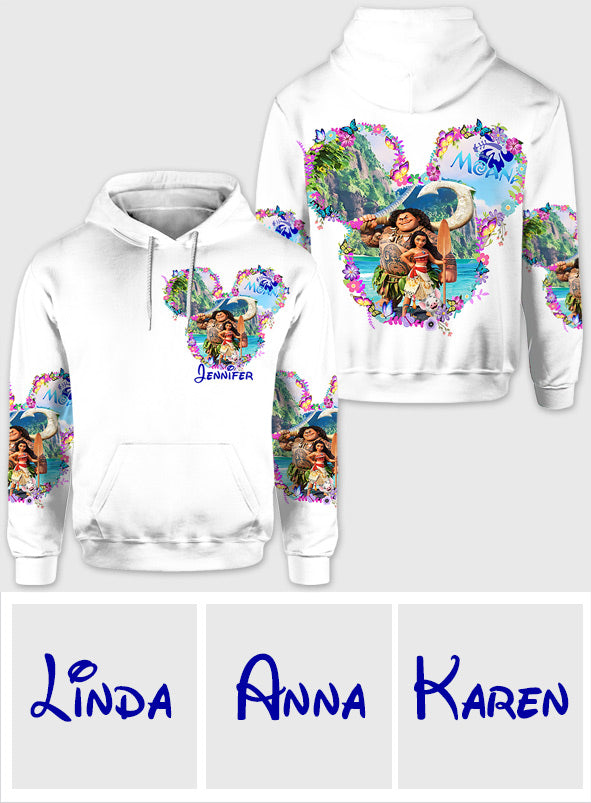 Personalized Moana All Over Shirt Custom Name Gift Idea All Over Shirt GradoCreations