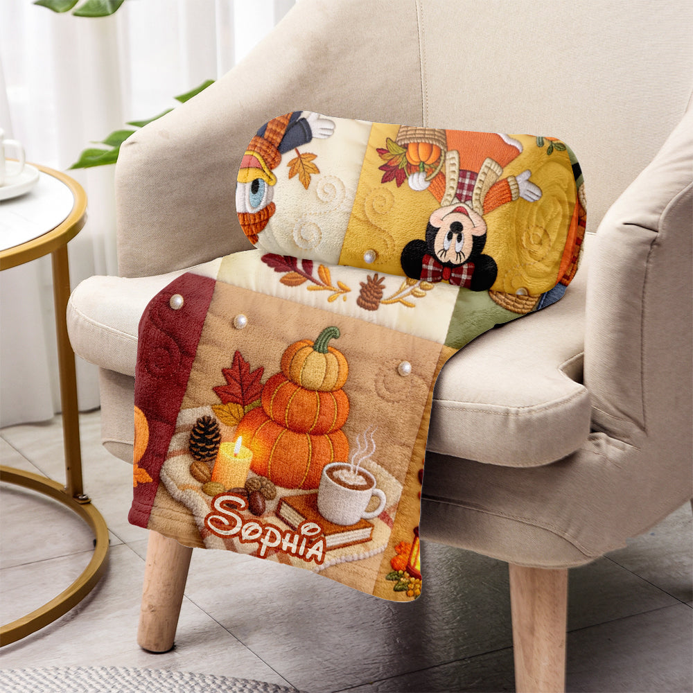 Personalized Mouse Blanket It's The Most Wonderful Time Gift Blanket GradoCreations