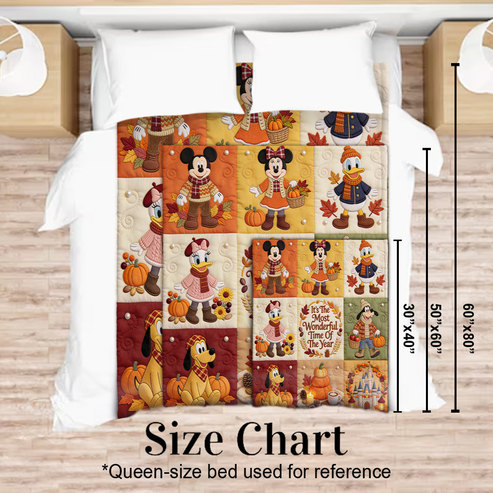 Personalized Mouse Blanket It's The Most Wonderful Time Gift Blanket GradoCreations