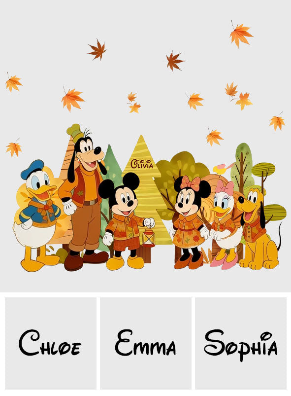 Personalized Fall Window Decoration Mouse Vinyl Decal for Kids Decal Die Cut GradoCreations