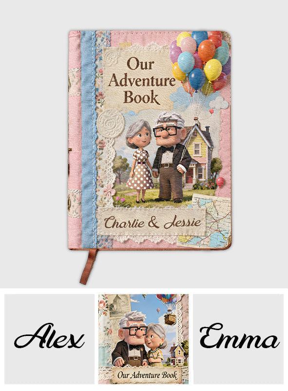 Personalized Leather Journal Up Movie Adventure Book Gift for Couple Leather Journal GradoCreations