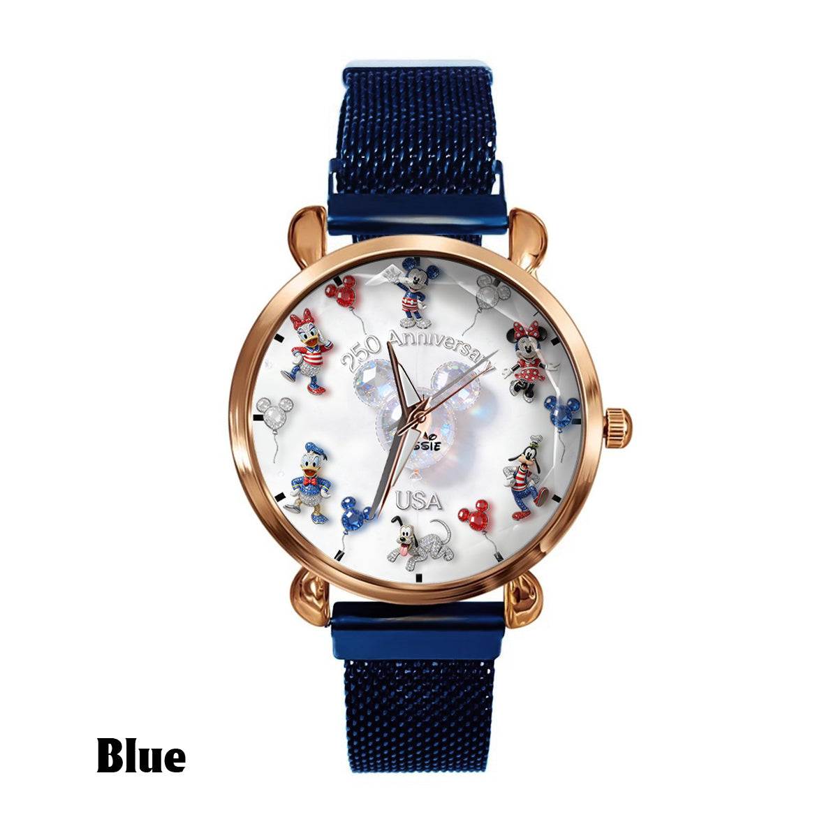 Personalized 250 Anniversary Women Hand Watch with Disney Characters Women Hand Watch GradoCreations