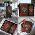 Personalized Up Movie Theme Passport Holder & Luggage Tag Set for Couples Passport Holder & Luggage Tag Set GradoCreations