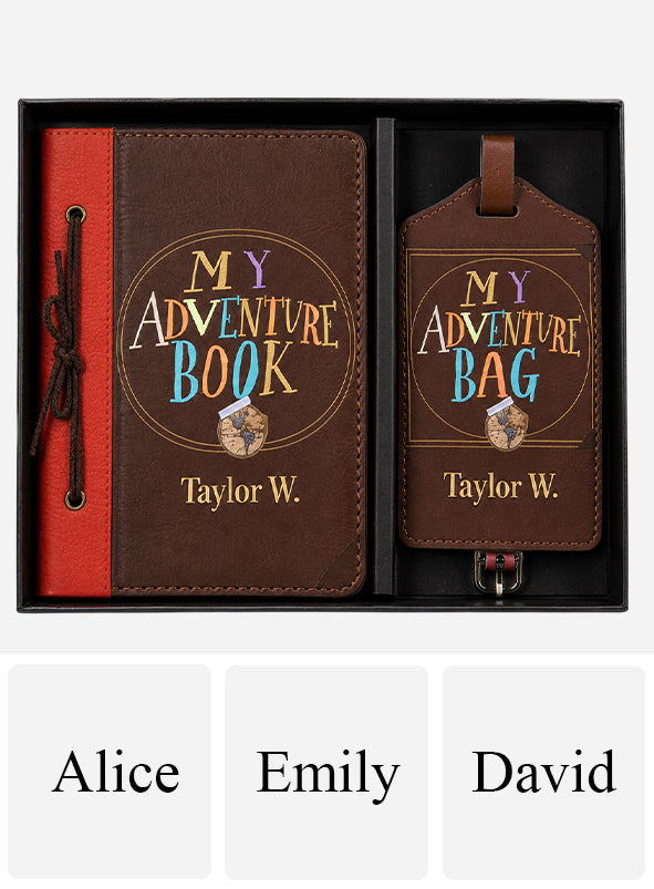 Personalized Up Movie Theme Passport Holder & Luggage Tag Set for Couples Passport Holder & Luggage Tag Set GradoCreations