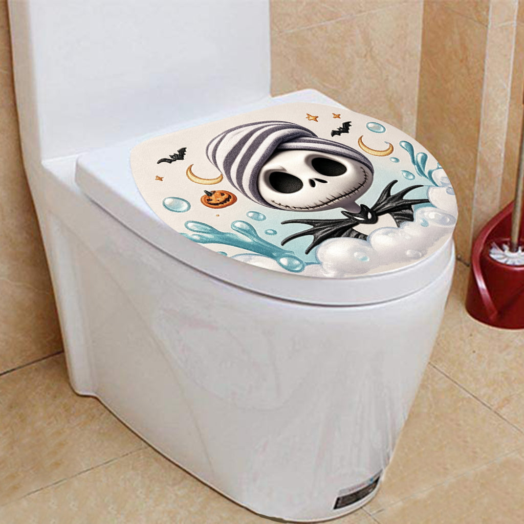 Personalized Nightmare Before Christmas Bathroom Curtain & Mats Set Bathroom Curtain & Mats Set GradoCreations