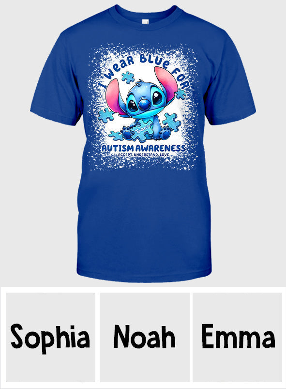 Personalized Autism Awareness T-shirt & Hoodie with Custom Name T-shirt & Hoodie GradoCreations