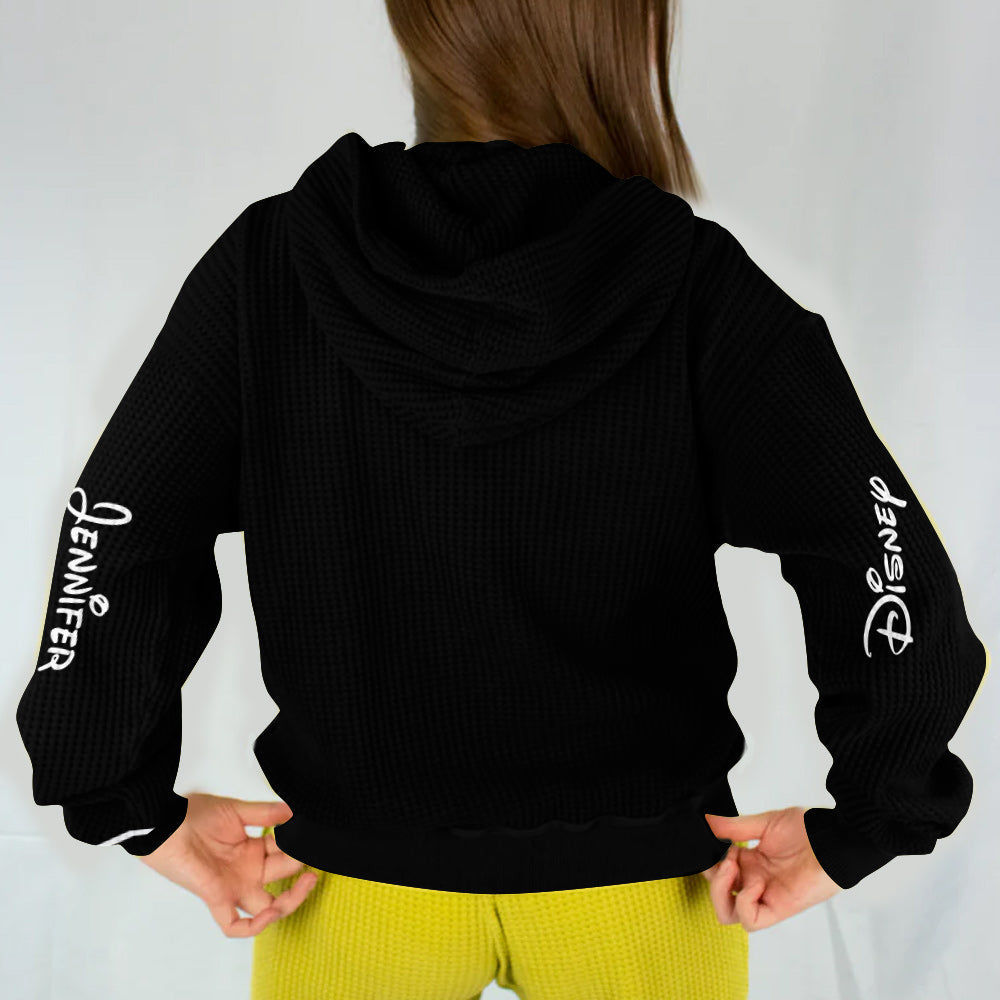 Personalized Mickey Mouse Waffle Hoodie Custom Name Gift Waffle Hoodie GradoCreations