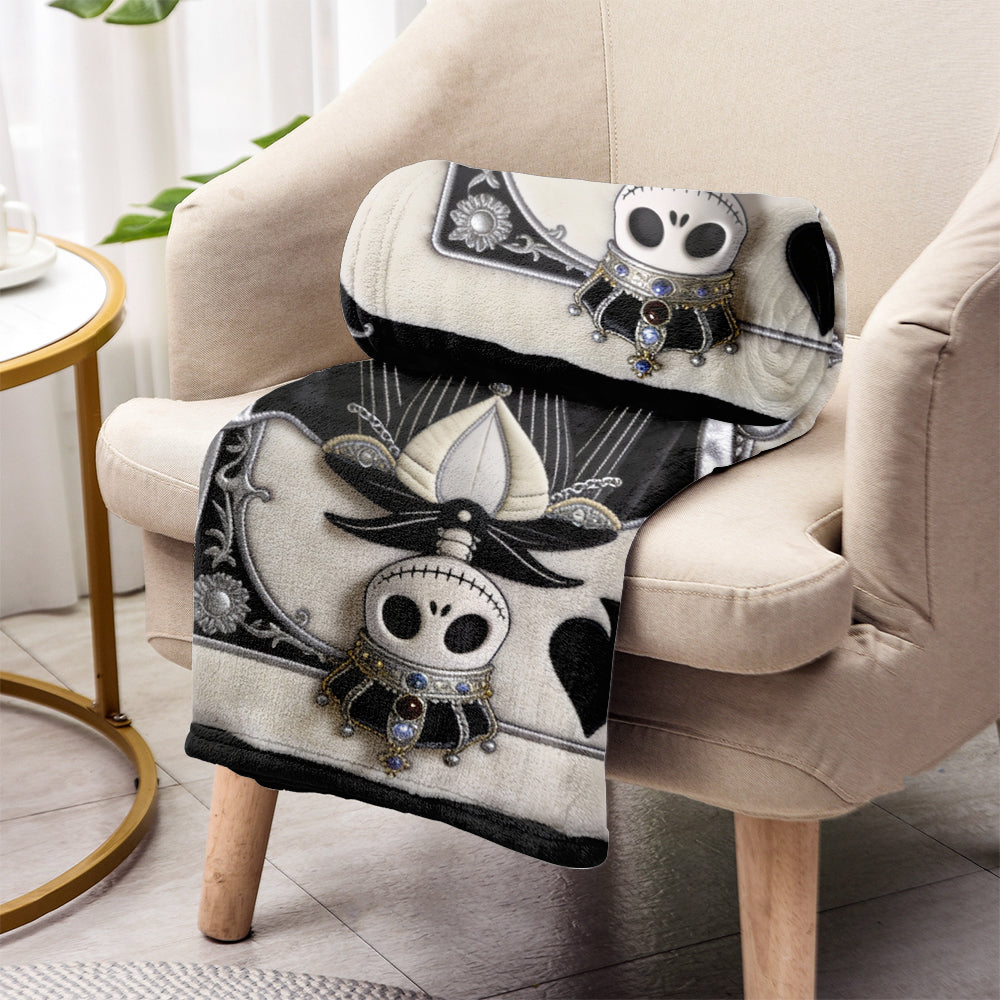 Personalized Nightmare Blanket Custom Name The Pumpkin King Gift Blanket GradoCreations