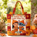Personalized Quilted Tote Bag for Movie Fans - Fall Gift Quilted Tote Bag GradoCreations