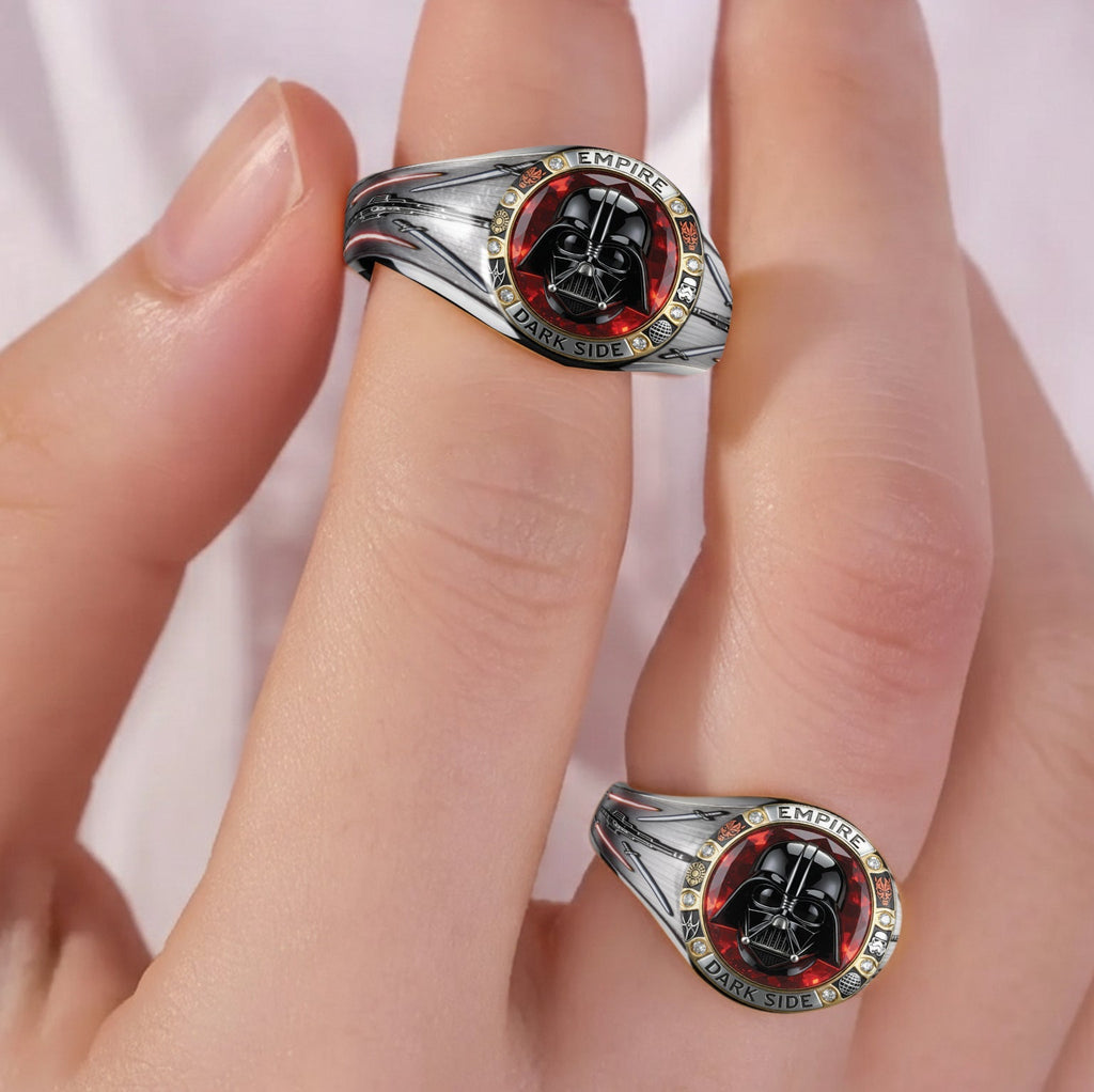 Personalized Dark Side Signet Ring Custom Engraving Gift Signet Ring GradoCreations