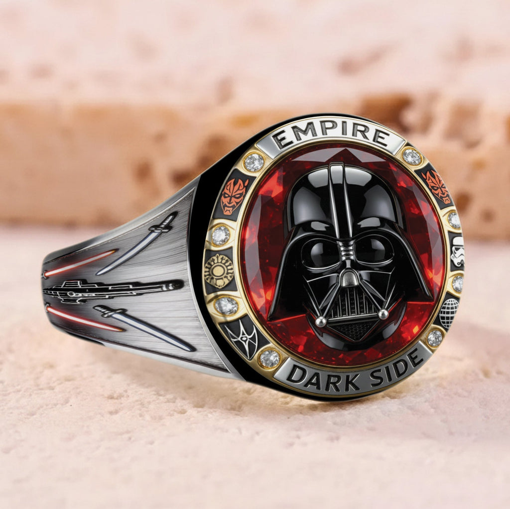 Personalized Dark Side Signet Ring Custom Engraving Gift Signet Ring GradoCreations