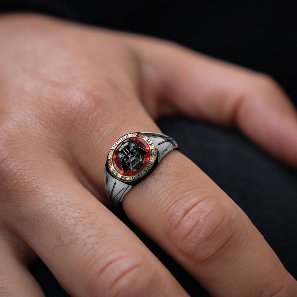 Personalized Dark Side Signet Ring Custom Engraving Gift Signet Ring GradoCreations