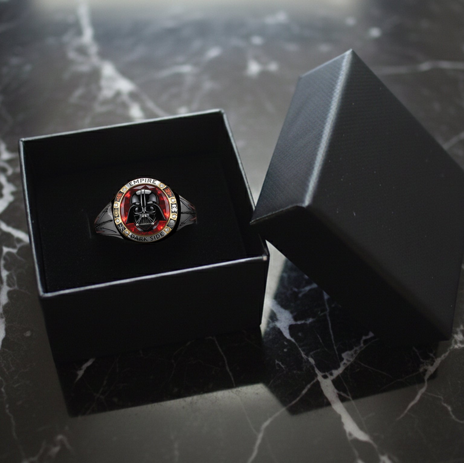 Personalized Dark Side Signet Ring Custom Engraving Gift Signet Ring GradoCreations