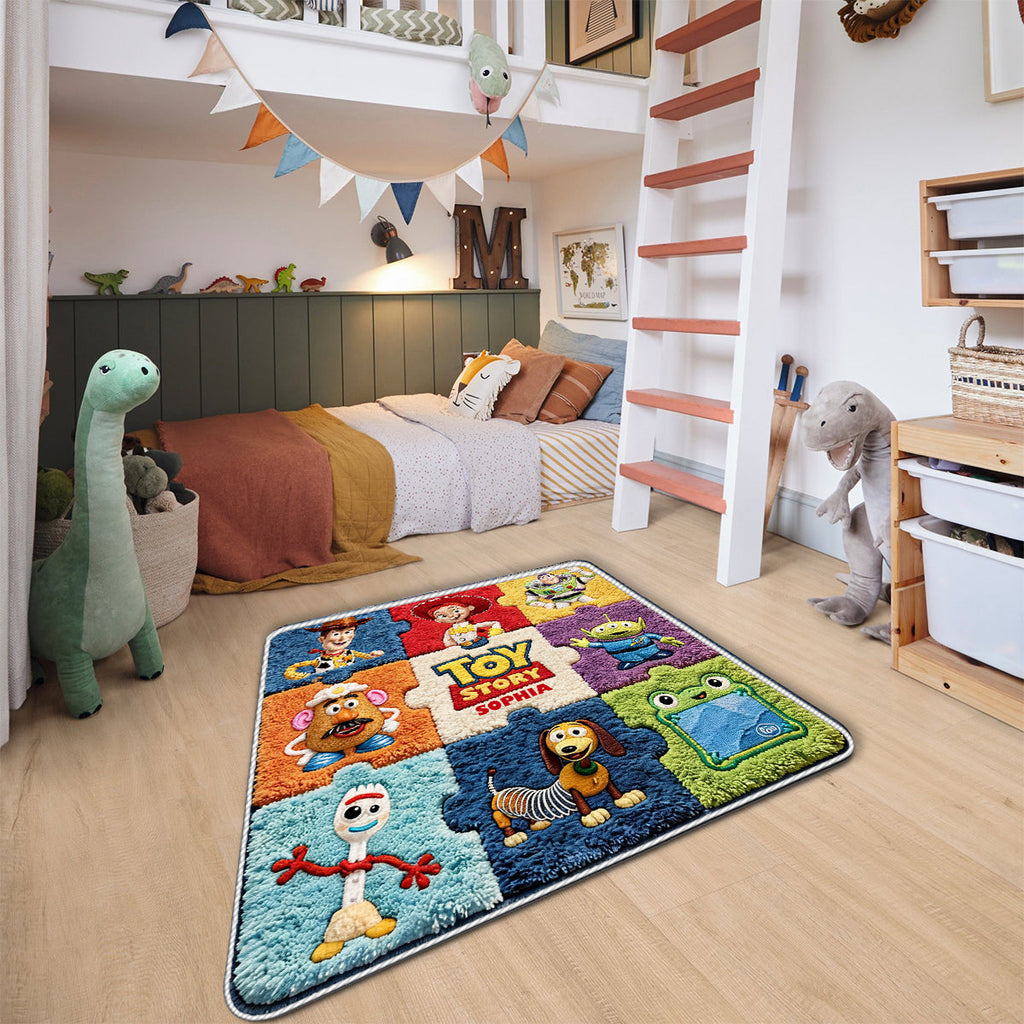 Personalized Toy Story Non-Slip Tufted Rug for Kids - Fun Gift Non-Slip Tufted Rug GradoCreations