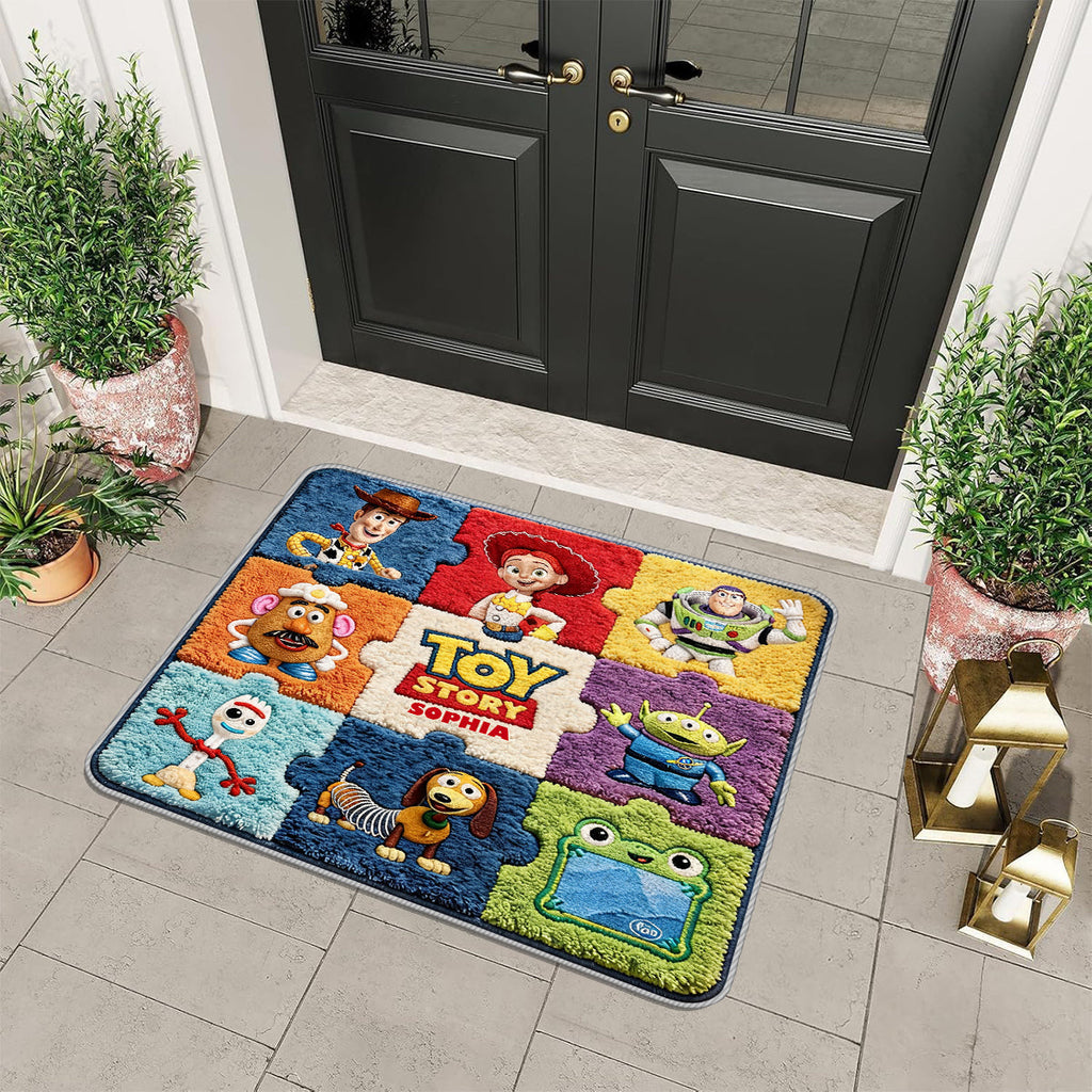 Personalized Toy Story Non-Slip Tufted Rug for Kids - Fun Gift Non-Slip Tufted Rug GradoCreations