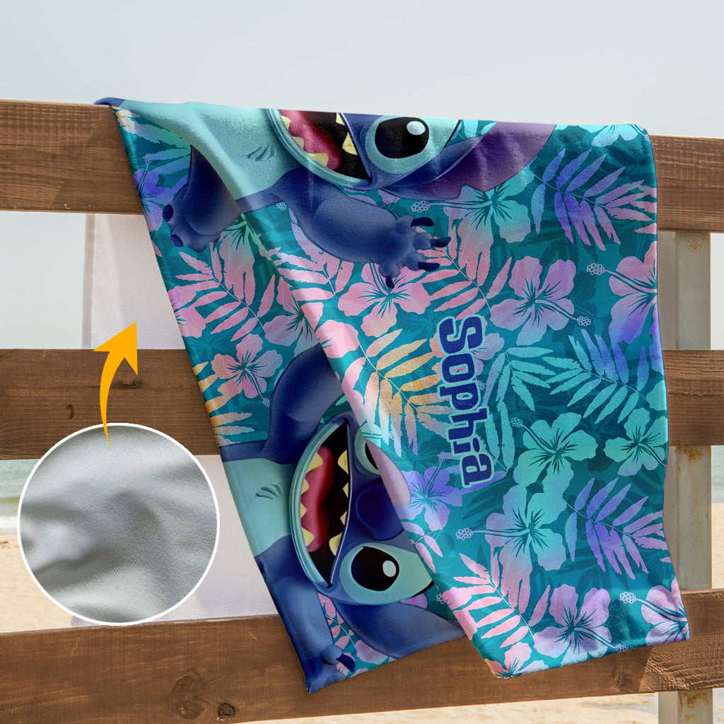 Personalized Women's Swimwear & Quick-Dry Beach Towel Set Women Swimming Bodysuit & Beach Towel GradoCreations