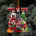 Personalized Thug Life Christmas Ornament Custom Name Gift Ornament GradoCreations