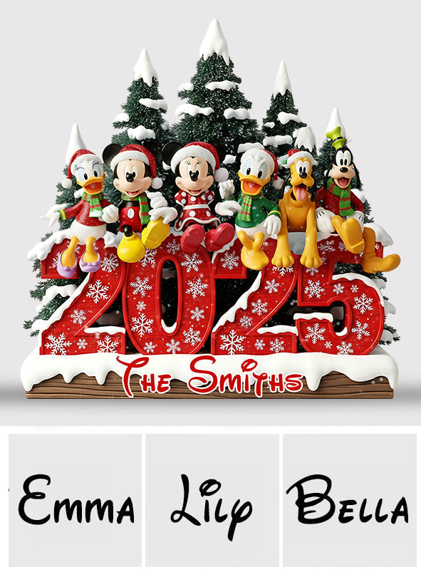 Personalized Disney Christmas Acrylic Plaque Custom Name Gift Custom Shaped Acrylic Plaque GradoCreations
