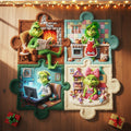 Personalized Family Life Puzzle Non-Slip Tufted Rug for Christmas Non-Slip Tufted Rug GradoCreations