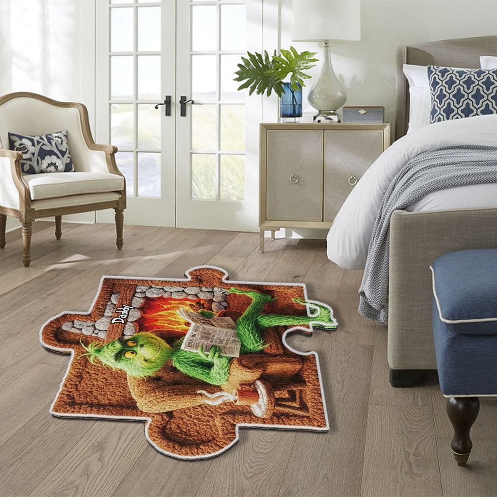 Personalized Family Life Puzzle Non-Slip Tufted Rug for Christmas Non-Slip Tufted Rug GradoCreations