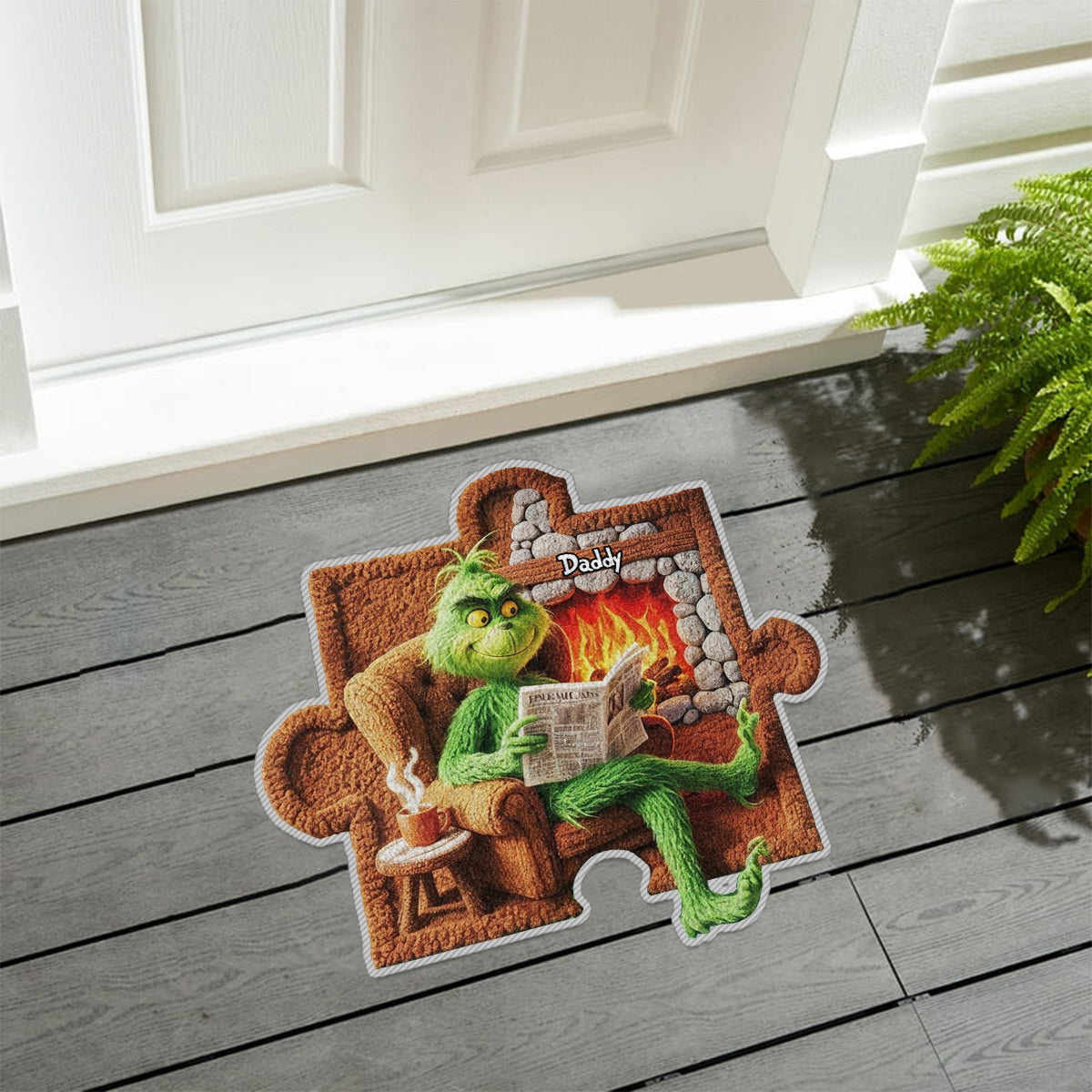 Personalized Family Life Puzzle Non-Slip Tufted Rug for Christmas Non-Slip Tufted Rug GradoCreations