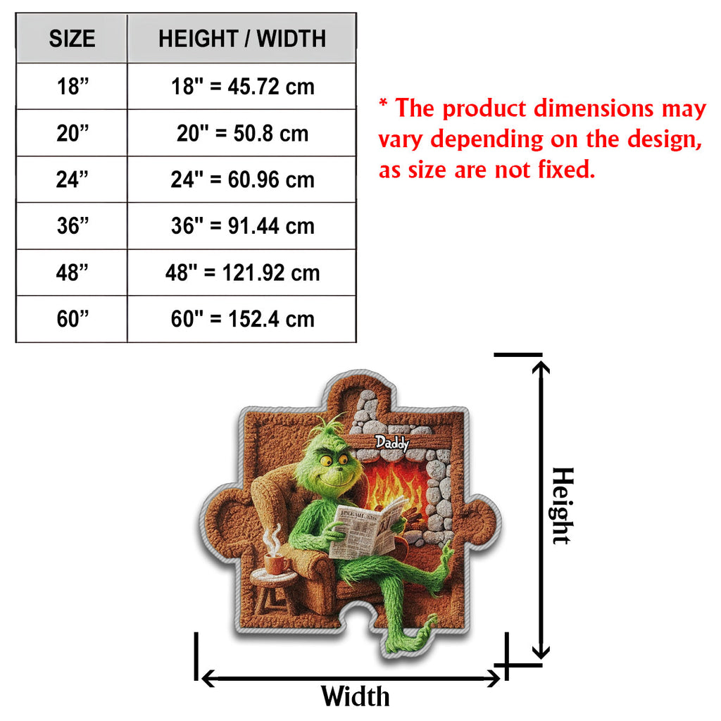 Personalized Family Life Puzzle Non-Slip Tufted Rug for Christmas Non-Slip Tufted Rug GradoCreations