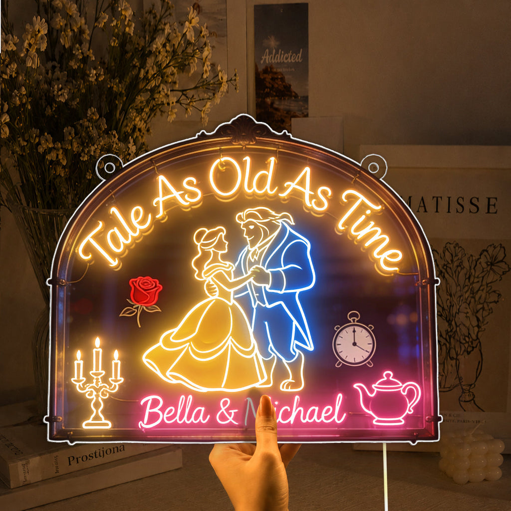 Personalized Neon LED Light Sign for Couples Custom Name Gift Neon LED Light Sign GradoCreations