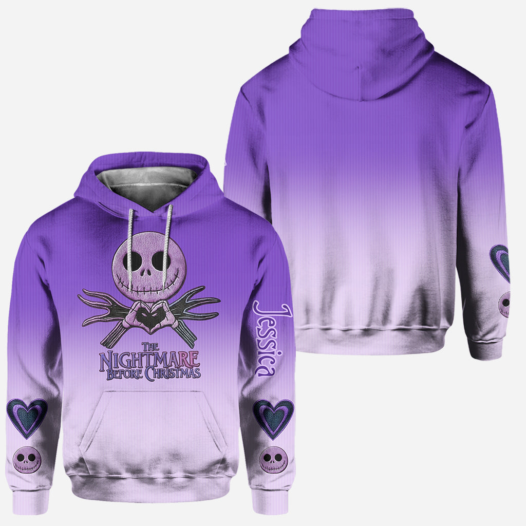 Personalized Nightmare Before Christmas Hoodie & Leggings Set Hoodie & Leggings GradoCreations