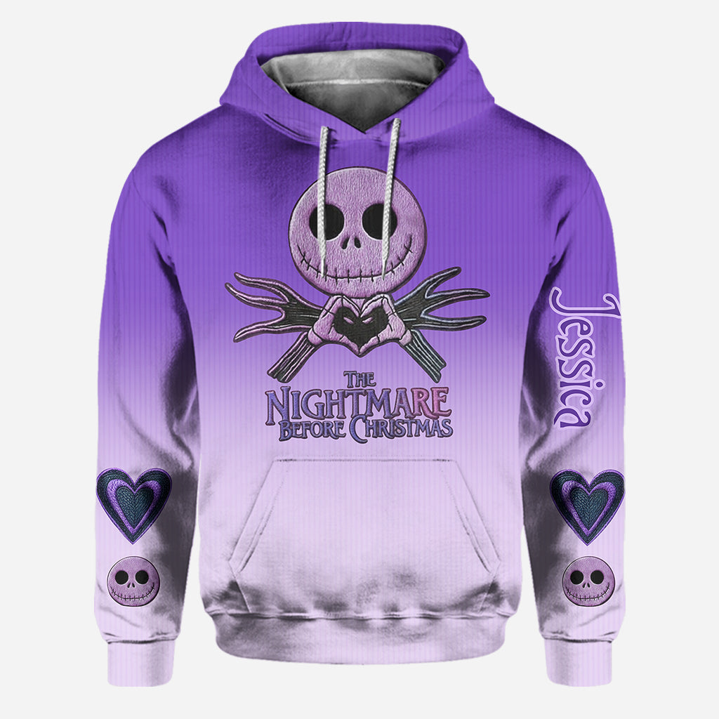Personalized Nightmare Before Christmas Hoodie & Leggings Set Hoodie & Leggings GradoCreations