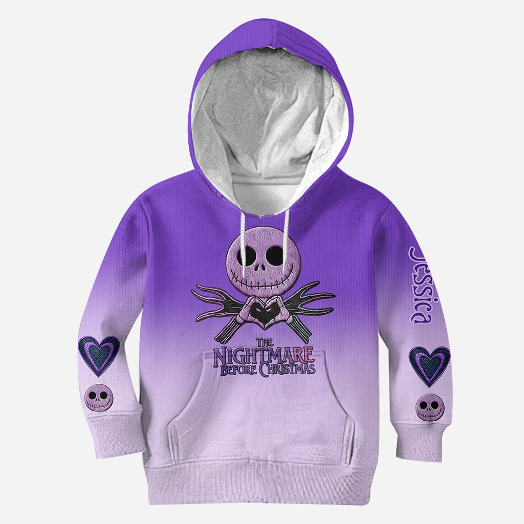 Personalized Nightmare Before Christmas Hoodie & Leggings Set Hoodie & Leggings GradoCreations