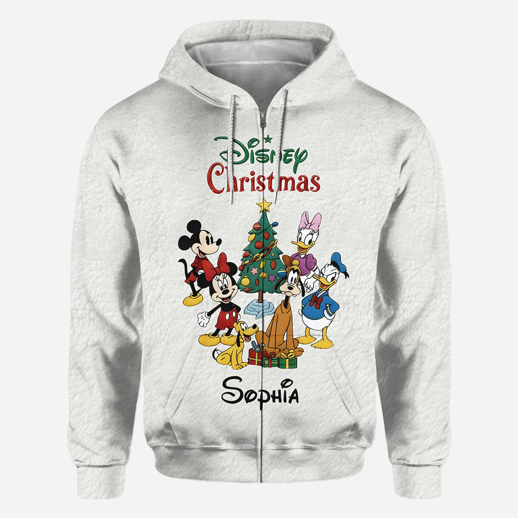 Personalized Disney Christmas All Over Shirt for Kids | Unique Holiday Gift All Over Shirt GradoCreations