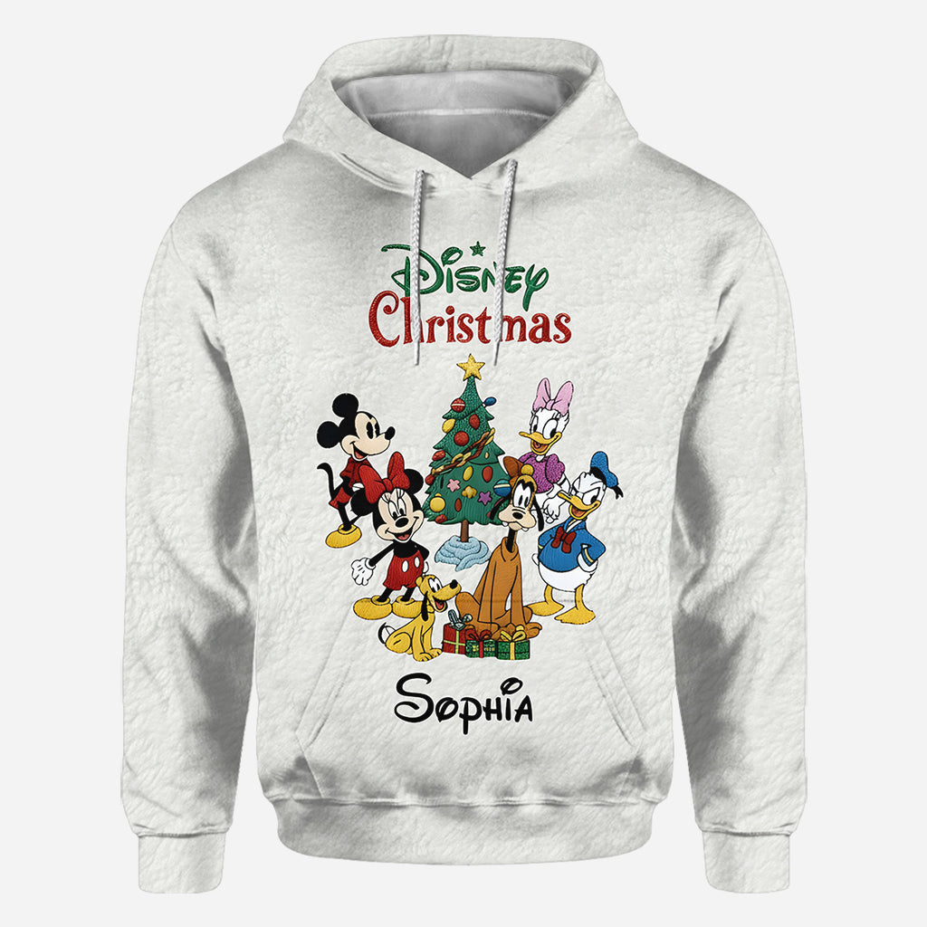 Personalized Disney Christmas All Over Shirt for Kids | Unique Holiday Gift All Over Shirt GradoCreations