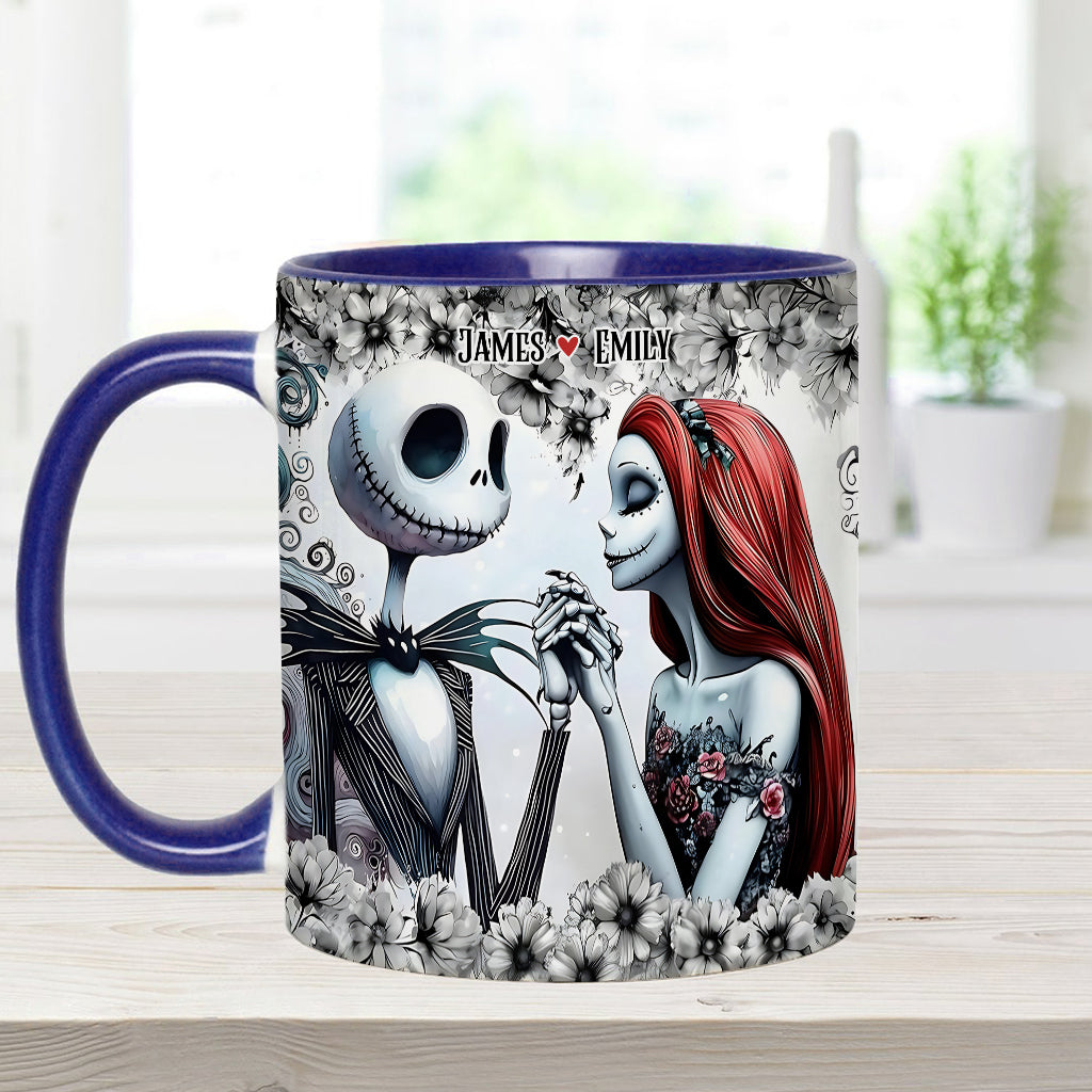 Personalized Accent Mug with Nightmare Design for Couples Gift Accent Mug GradoCreations