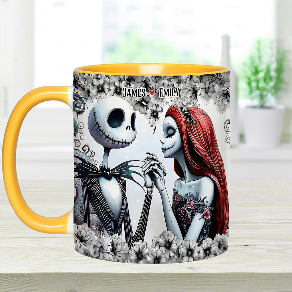 Personalized Accent Mug with Nightmare Design for Couples Gift Accent Mug GradoCreations