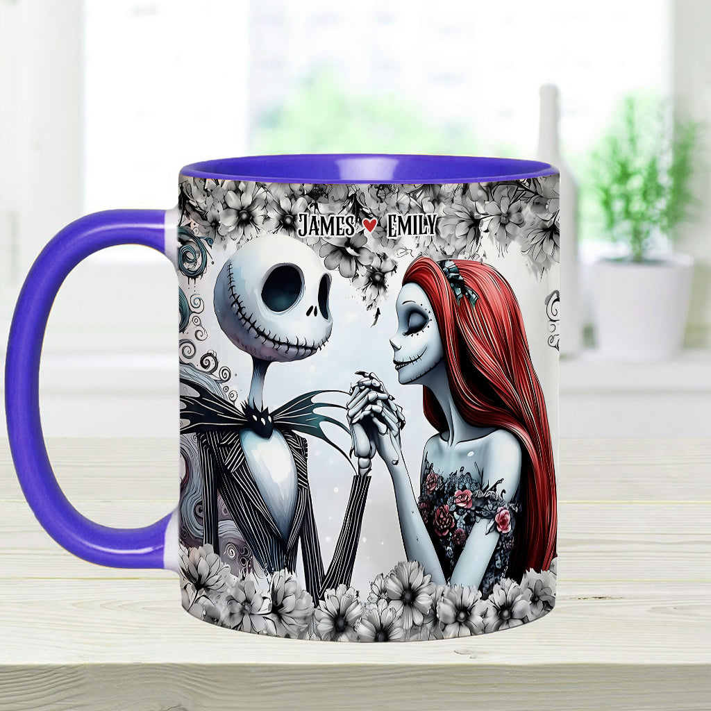 Personalized Accent Mug with Nightmare Design for Couples Gift Accent Mug GradoCreations