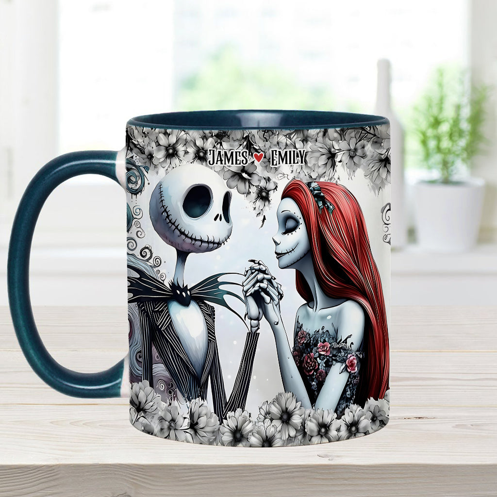 Personalized Accent Mug with Nightmare Design for Couples Gift Accent Mug GradoCreations