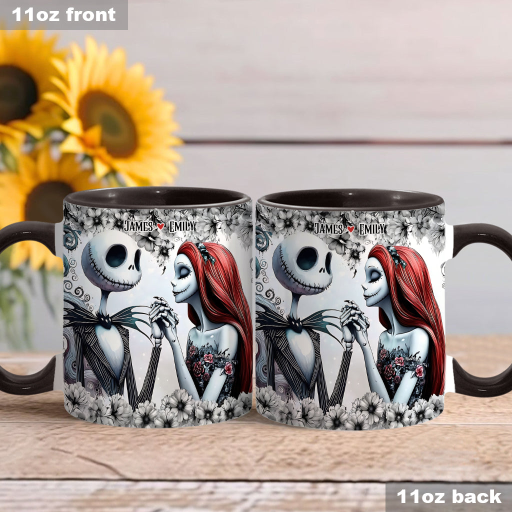 Personalized Accent Mug with Nightmare Design for Couples Gift Accent Mug GradoCreations