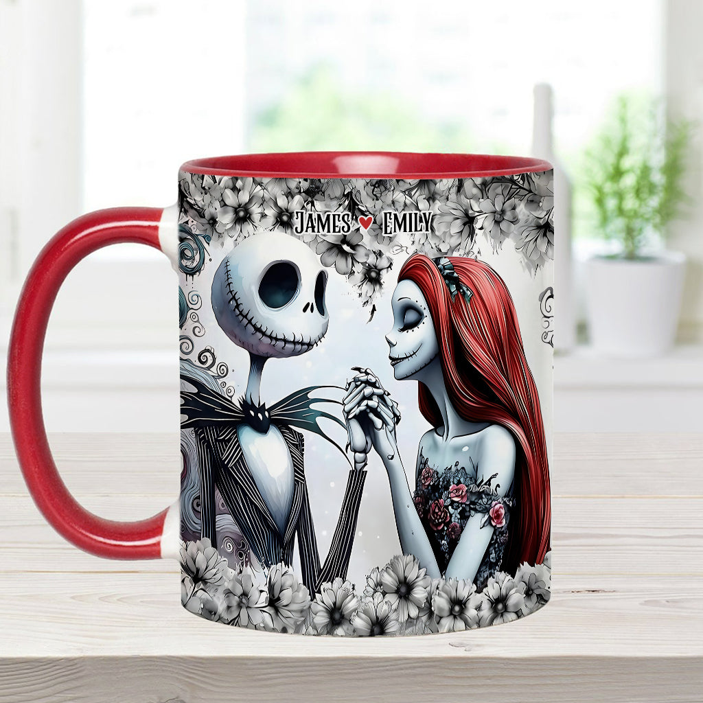 Personalized Accent Mug with Nightmare Design for Couples Gift Accent Mug GradoCreations