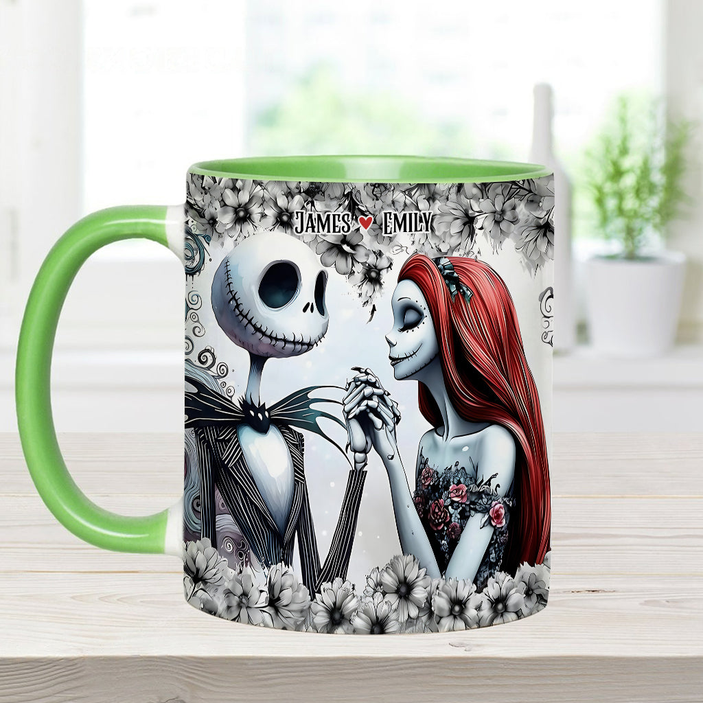 Personalized Accent Mug with Nightmare Design for Couples Gift Accent Mug GradoCreations